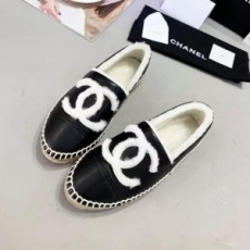 샤넬 CHANEL 2020 SS 레더 CC로고 퍼안감 블랙 여성 에스파듀