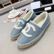 샤넬 CHANEL 2020 SS 레더 CC로고 퍼안감 딥민트 여성 에스파듀