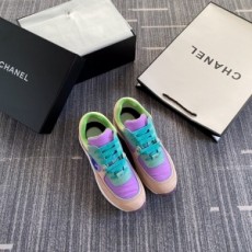 샤넬 CHANEL 2020 SS 업뎃버젼 크루즈 투톤 보라민트 여성 슈즈