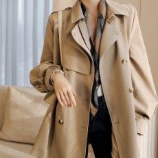 버버리 BURBERRY 2020 SS 퍼프소매 쇼트 여성 트렌치코트