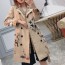 버버리 BURBERRY 2020 SS 체크카라 캐릭터 롱 여성 트렌치코트