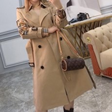 버버리 BURBERRY 2020 SS 체크 투톤 소매 롱 여성 트렌치코트