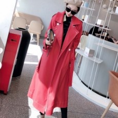 버버리 BURBERRY 2020 SS 라인 스티치 롱 여성 트렌치코트