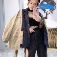 셀린느 CELINE 2020 SS 카라 포켓 단추 여성 코트