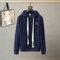 로에베 LOEWE 2020 SS 로고 자수 스티치 후드 남여공용 긴팔티