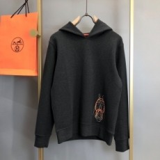 에르메스 HERMES 2020 SS 캐릭터 자수 후드 남성 긴팔티