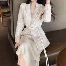 샤넬 CHANEL 2020 SS 트위드 자켓 니트 원피스 여성 세트