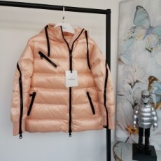 몽클레어 MONCLER 2020 SS 퀄팅 지퍼장식 핑크 여성 패딩