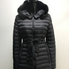 몽클레어 MONCLER 2020 SS 퀄팅 후드 밍크퍼 여성 롱패딩