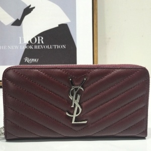 생로랑 SLP 2020 SS 쉐브론 라인 지퍼 장지갑 1004 커스텀급