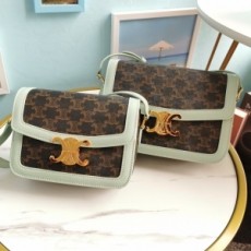 셀린느 CELINE  2020 SS 트리오페 캔버스 틴 민트 숄더백 커스텀급