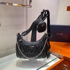 프라다 PRADA 2020 SS 마틀라세 레더 테수토 호보백 커스텀급