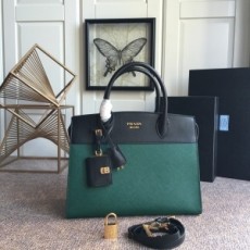프라다 PRADA 2020 SS 사피아노 투톤 토트백 1BA047 미러급