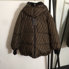 펜디 FENDI 2020 SS F로고 후드 여성 반패딩 미러급