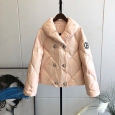 발망 BALMAIN 2020 SS 퀄팅 후드 유광 핑크 여성 반패딩 커스텀급