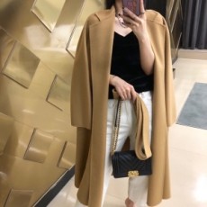 막스마라 MAXMARA 2020 SS 100% 캐시미어 포켓 벨트 카멜 여성 롱코트 미러급