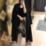 막스마라 MAXMARA 2020 SS 100% 캐시미어 포켓 벨트 블랙 여성 롱코트 미러급