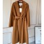 막스마라 MAXMARA 2020 SS 100% 캐시미어 포켓 벨트 딥카멜 여성 롱코트 미러급
