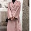 막스마라 MAXMARA 2020 SS 100% 캐시미어 포켓 벨트 연핑크 여성 롱코트 미러급