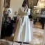 막스마라 MAXMARA 2020 SS 100% 캐시미어 포켓 벨트 아이보리 여성 롱코트 미러급