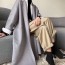 막스마라 MAXMARA 2020 SS 100% 캐시미어 포켓 벨트 그레이 여성 롱코트 미러급