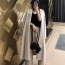 막스마라 MAXMARA 2020 SS 100% 캐시미어 포켓 벨트 그레이아이보리 여성 롱코트 미러급