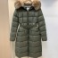 몽클레어 MONCLER 2020 SS 여우퍼 퀄팅 벨트 여성 롱패딩 커스텀급