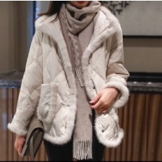 에르메스 HERMES  2020 SS 밍크퍼 포켓 퀄팅 여성 패딩 커스텀급