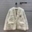 미우미우 MIUMIU 2020 SS 플라워 양털 양가죽 여성  자켓 초미러급
