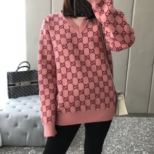 구찌 GUCCI 2020 SS GG로고 브이넥 여성 니트 커스텀급
