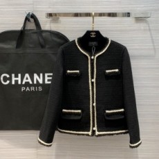 샤넬 CHANEL 2020 SS 트위드 진주단추 포켓 여성 자켓 커스텀급