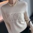 디올 DIOR 2020 SS 로고 자수 라운드넥 여성 니트 커스텀급