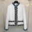 샤넬 CHANEL 2020 SS 트위드 라인 투톤 여성 자켓 커스텀급