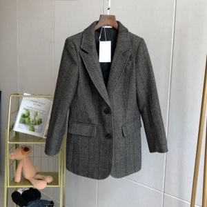 셀린느 CELINE 2020 SS 체크 라인 포켓 여성 자켓 커스텀급