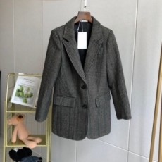 셀린느 CELINE 2020 SS 체크 라인 포켓 여성 자켓 커스텀급