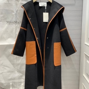 막스마라 MAXMARA 2020 SS 캐시미어 후드 투촌 여성 롱코트 미러급