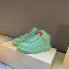 알렉산더 맥퀸 ALEXANDER MCQUEEN 2020 SS 오버솔 민트 유광 신형 커플 슈즈 커스텀급