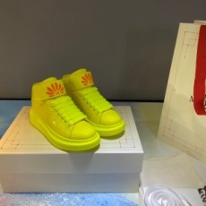 알렉산더 맥퀸 ALEXANDER MCQUEEN 2020 SS 오버솔 옐로우 유광 신형 커플 슈즈 커스텀급