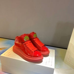 알렉산더 맥퀸 ALEXANDER MCQUEEN 2020 SS 오버솔 레드 유광 신형 커플 슈즈 커스텀급