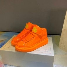 알렉산더 맥퀸 ALEXANDER MCQUEEN 2020 SS 오버솔 오렌지 유광 신형 커플 슈즈 커스텀급