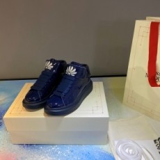 알렉산더 맥퀸 ALEXANDER MCQUEEN 2020 SS 오버솔 네이비 유광 신형 커플 슈즈 커스텀급