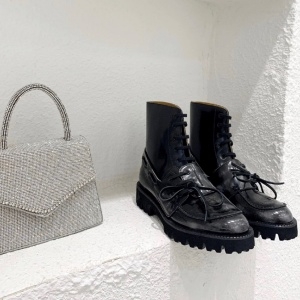 메종 마르지엘라 MAISON MARGIELA 2020 SS 끈장식 투톤 여성 쇼트부츠