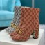 구찌 GUCCI 2020 SS GG 금속버클 패치 여성 앵글부츠