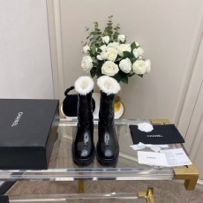 샤넬 CHANEL 2020 SS CC로고 양털 여성 중부츠