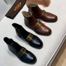 토즈 TODS 2020 SS 금속체인 지퍼 여성 쇼트부츠