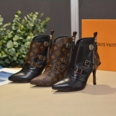 루이비통 LOUIS VUITTON 2020 SS 지퍼벨트 하이힐 여성 앵글부츠