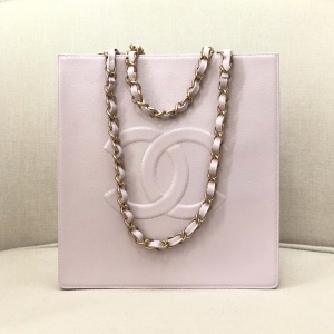 샤넬 CHANEL 2020 SS CC 스퀘어 샤이니 카프스킨 쇼핑백 AS1945 커스텀급