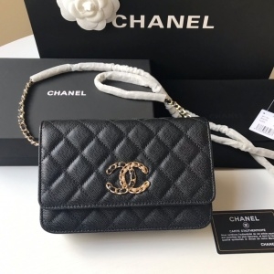 샤넬 CHANEL 2020 SS 골드메탈 체인 WOC 클러치백 AP1794 커스텀급
