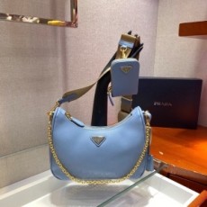 프라다 PRADA 2020 SS 테수토 체인 스트랩 호보백 1BH204 커스텀급