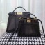 펜디 FENDI 2020 SS 피카부 스티치 유광 블랙 토트백 커스텀급